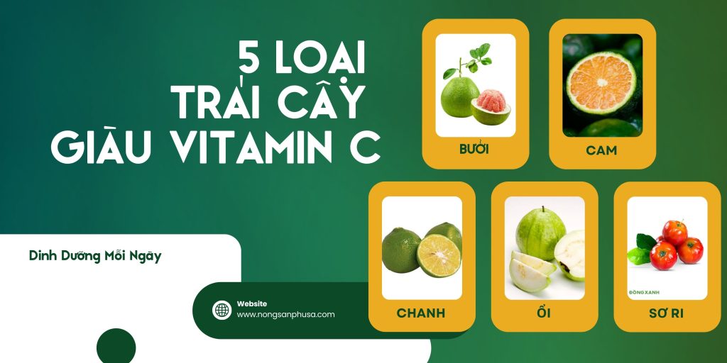 5 loại trái cây giàu vitamin C