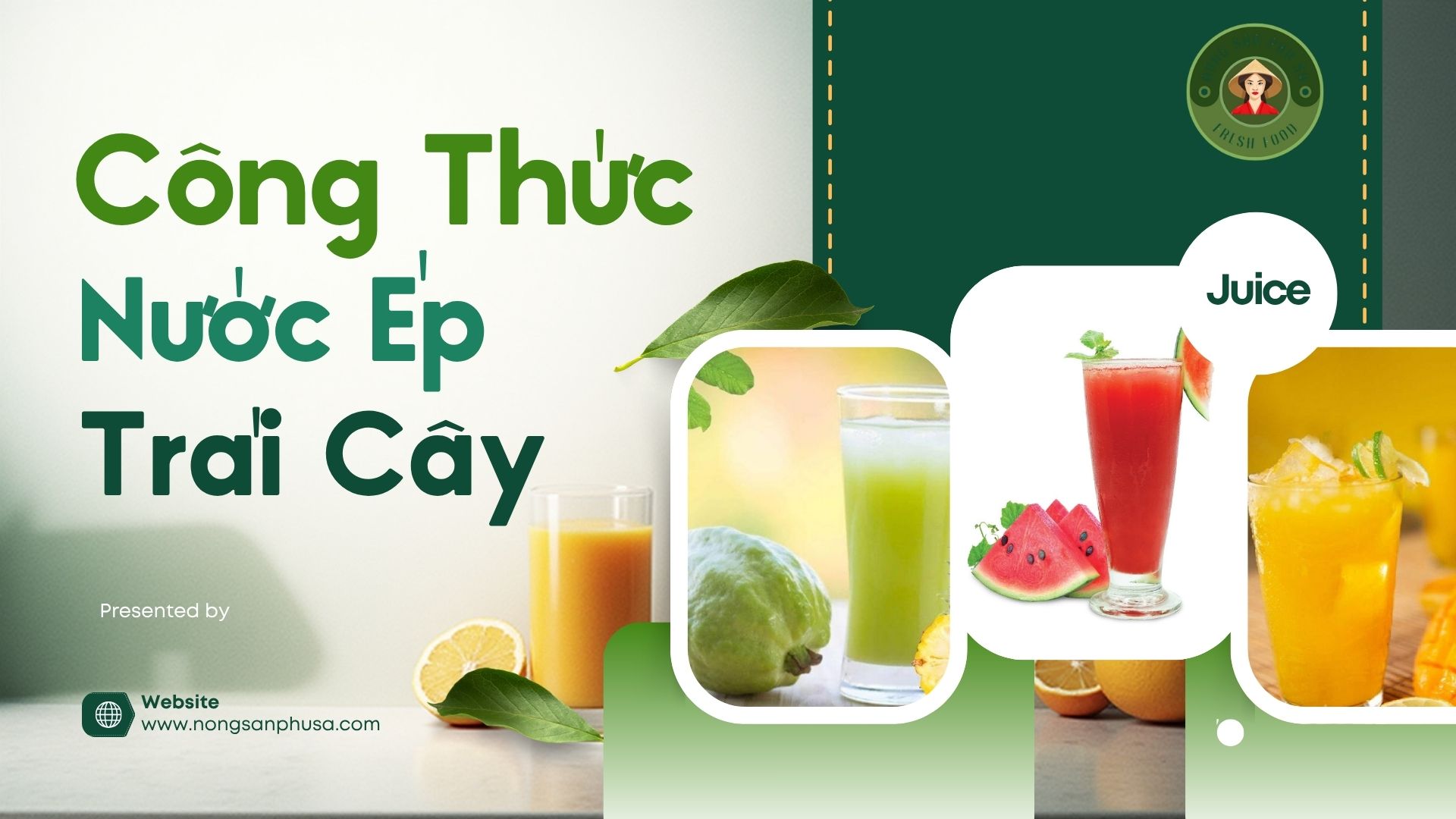 Công thức nước ép trái cây