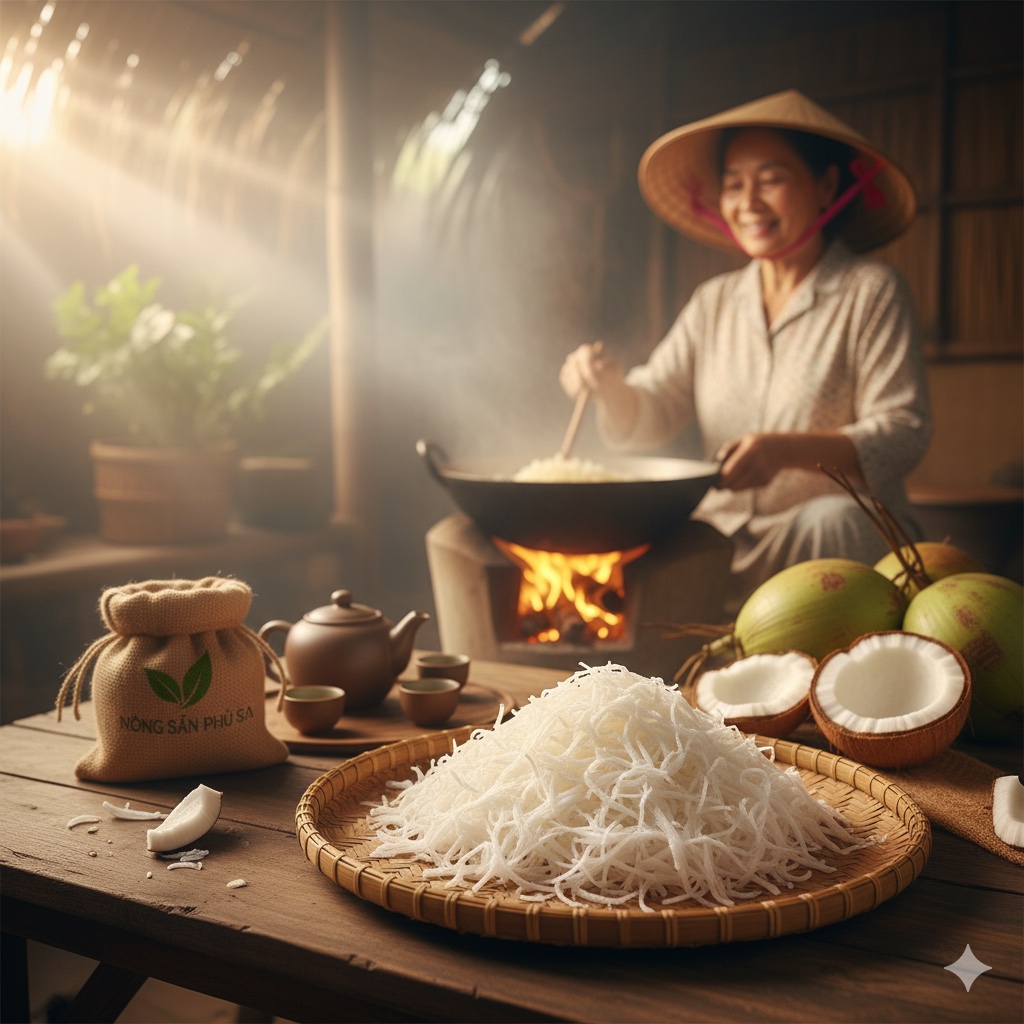 cách làm mứt dừa